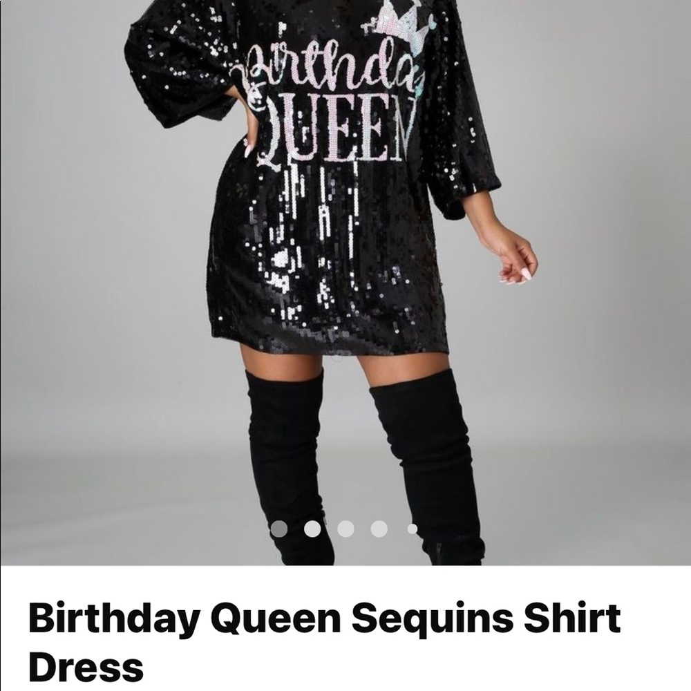 Sequins Shirt Dress
